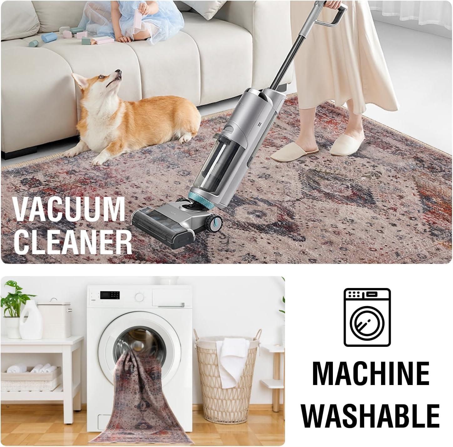 imageHVERSAILTEX Area Rug 5 x 7 Washable Soft Rugs for Bedroom Living Room Non Slip Non Shedding Printed Accent Indoor Floor Carpet Perfect for Vintage and MidCentury Inspired Homes Black MedallionVintage Fringes