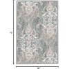 imageHVERSAILTEX Area Rug 5 x 7 Washable Soft Rugs for Bedroom Living Room Non Slip Non Shedding Printed Accent Indoor Floor Carpet Perfect for Vintage and MidCentury Inspired Homes Black MedallionDamask