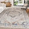 imageHVERSAILTEX Area Rug 5 x 7 Washable Soft Rugs for Bedroom Living Room Non Slip Non Shedding Printed Accent Indoor Floor Carpet Perfect for Vintage and MidCentury Inspired Homes Black MedallionHeirloom Floral