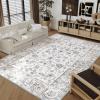 imageHVERSAILTEX Area Rug 5 x 7 Washable Soft Rugs for Bedroom Living Room Non Slip Non Shedding Printed Accent Indoor Floor Carpet Perfect for Vintage and MidCentury Inspired Homes Black MedallionChic Persian Floral