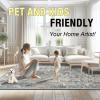 imageHVERSAILTEX Area Rug 5 x 7 Washable Soft Rugs for Bedroom Living Room Non Slip Non Shedding Printed Accent Indoor Floor Carpet Perfect for Vintage and MidCentury Inspired Homes Black MedallionDamask