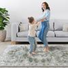 imageHVERSAILTEX Area Rug 5 x 7 Washable Soft Rugs for Bedroom Living Room Non Slip Non Shedding Printed Accent Indoor Floor Carpet Perfect for Vintage and MidCentury Inspired Homes Black MedallionVintage Geometri
