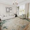 imageHVERSAILTEX Area Rug 5 x 7 Washable Soft Rugs for Bedroom Living Room Non Slip Non Shedding Printed Accent Indoor Floor Carpet Perfect for Vintage and MidCentury Inspired Homes Black MedallionChandra