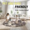 imageHVERSAILTEX Area Rug 5 x 7 Washable Soft Rugs for Bedroom Living Room Non Slip Non Shedding Printed Accent Indoor Floor Carpet Perfect for Vintage and MidCentury Inspired Homes Black MedallionPrestige