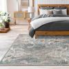 imageHVERSAILTEX Area Rug 5 x 7 Washable Soft Rugs for Bedroom Living Room Non Slip Non Shedding Printed Accent Indoor Floor Carpet Perfect for Vintage and MidCentury Inspired Homes Black MedallionDamask