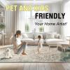 imageHVERSAILTEX Area Rug 5 x 7 Washable Soft Rugs for Bedroom Living Room Non Slip Non Shedding Printed Accent Indoor Floor Carpet Perfect for Vintage and MidCentury Inspired Homes Black MedallionChandra