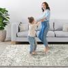 imageHVERSAILTEX Area Rug 5 x 7 Washable Soft Rugs for Bedroom Living Room Non Slip Non Shedding Printed Accent Indoor Floor Carpet Perfect for Vintage and MidCentury Inspired Homes Black MedallionBoho Persian Floral