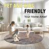 imageHVERSAILTEX Area Rug 5 x 7 Washable Soft Rugs for Bedroom Living Room Non Slip Non Shedding Printed Accent Indoor Floor Carpet Perfect for Vintage and MidCentury Inspired Homes Black MedallionRust