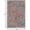 imageHVERSAILTEX Area Rug 5 x 7 Washable Soft Rugs for Bedroom Living Room Non Slip Non Shedding Printed Accent Indoor Floor Carpet Perfect for Vintage and MidCentury Inspired Homes Black MedallionRust