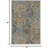 imageHVERSAILTEX Area Rug 5 x 7 Washable Soft Rugs for Bedroom Living Room Non Slip Non Shedding Printed Accent Indoor Floor Carpet Perfect for Vintage and MidCentury Inspired Homes Black MedallionDamaskdeep