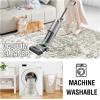 imageHVERSAILTEX Area Rug 5 x 7 Washable Soft Rugs for Bedroom Living Room Non Slip Non Shedding Printed Accent Indoor Floor Carpet Perfect for Vintage and MidCentury Inspired Homes Black MedallionBoho Persian Floral