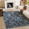imageHVERSAILTEX Area Rug 5 x 7 Washable Soft Rugs for Bedroom Living Room Non Slip Non Shedding Printed Accent Indoor Floor Carpet Perfect for Vintage and MidCentury Inspired Homes Black MedallionPaisley
