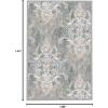 imageHVERSAILTEX Area Rug 5 x 7 Washable Soft Rugs for Bedroom Living Room Non Slip Non Shedding Printed Accent Indoor Floor Carpet Perfect for Vintage and MidCentury Inspired Homes Black MedallionDamask
