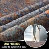 imageHVERSAILTEX Area Rug 5 x 7 Washable Soft Rugs for Bedroom Living Room Non Slip Non Shedding Printed Accent Indoor Floor Carpet Perfect for Vintage and MidCentury Inspired Homes Black MedallionRust