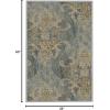imageHVERSAILTEX Area Rug 5 x 7 Washable Soft Rugs for Bedroom Living Room Non Slip Non Shedding Printed Accent Indoor Floor Carpet Perfect for Vintage and MidCentury Inspired Homes Black MedallionDamaskdeep
