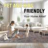 imageHVERSAILTEX Area Rug 5 x 7 Washable Soft Rugs for Bedroom Living Room Non Slip Non Shedding Printed Accent Indoor Floor Carpet Perfect for Vintage and MidCentury Inspired Homes Black MedallionRust
