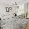 imageHVERSAILTEX Area Rug 5 x 7 Washable Soft Rugs for Bedroom Living Room Non Slip Non Shedding Printed Accent Indoor Floor Carpet Perfect for Vintage and MidCentury Inspired Homes Black MedallionDamask