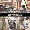 imageHVERSAILTEX Area Rug 5 x 7 Washable Soft Rugs for Bedroom Living Room Non Slip Non Shedding Printed Accent Indoor Floor Carpet Perfect for Vintage and MidCentury Inspired Homes Black MedallionPrestige