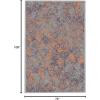 imageHVERSAILTEX Area Rug 5 x 7 Washable Soft Rugs for Bedroom Living Room Non Slip Non Shedding Printed Accent Indoor Floor Carpet Perfect for Vintage and MidCentury Inspired Homes Black MedallionRust
