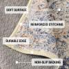 imageHVERSAILTEX Area Rug 5 x 7 Washable Soft Rugs for Bedroom Living Room Non Slip Non Shedding Printed Accent Indoor Floor Carpet Perfect for Vintage and MidCentury Inspired Homes Black MedallionOriental Blue