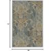 imageHVERSAILTEX Area Rug 5 x 7 Washable Soft Rugs for Bedroom Living Room Non Slip Non Shedding Printed Accent Indoor Floor Carpet Perfect for Vintage and MidCentury Inspired Homes Black MedallionDamaskdeep