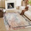 imageHVERSAILTEX Area Rug 5 x 7 Washable Soft Rugs for Bedroom Living Room Non Slip Non Shedding Printed Accent Indoor Floor Carpet Perfect for Vintage and MidCentury Inspired Homes Black MedallionTwlight