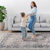 imageHVERSAILTEX Area Rug 5 x 7 Washable Soft Rugs for Bedroom Living Room Non Slip Non Shedding Printed Accent Indoor Floor Carpet Perfect for Vintage and MidCentury Inspired Homes Black MedallionBlack Medallion