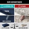 imageHVERSAILTEX Area Rug Super Soft Faux Fur Carpet 2x3 Feet Furry Kids Nursery Bedroom Living Room Carpet High Pile Throw Shag Plush Rug for Dorm Teen Decor Bronze GreenNavy