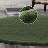 imageHVERSAILTEX Area Rug Super Soft Faux Fur Carpet 2x3 Feet Furry Kids Nursery Bedroom Living Room Carpet High Pile Throw Shag Plush Rug for Dorm Teen Decor Bronze GreenBronze Green
