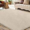 imageHVERSAILTEX Area Rug Super Soft Faux Fur Carpet 2x3 Feet Furry Kids Nursery Bedroom Living Room Carpet High Pile Throw Shag Plush Rug for Dorm Teen Decor Bronze GreenFrench Oak