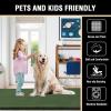 imageHVERSAILTEX Area Rug Super Soft Faux Fur Carpet 2x3 Feet Furry Kids Nursery Bedroom Living Room Carpet High Pile Throw Shag Plush Rug for Dorm Teen Decor Bronze GreenBronze Green