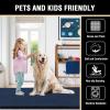 imageHVERSAILTEX Area Rug Super Soft Faux Fur Carpet 2x3 Feet Furry Kids Nursery Bedroom Living Room Carpet High Pile Throw Shag Plush Rug for Dorm Teen Decor Bronze GreenNavy