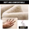 imageHVERSAILTEX Area Rug Super Soft Faux Fur Carpet 2x3 Feet Furry Kids Nursery Bedroom Living Room Carpet High Pile Throw Shag Plush Rug for Dorm Teen Decor Bronze GreenFrench Oak