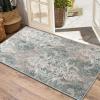imageHVERSAILTEX Area Rug 5 x 7 Washable Soft Rugs for Bedroom Living Room Non Slip Non Shedding Printed Accent Indoor Floor Carpet Perfect for Vintage and MidCentury Inspired Homes Black MedallionDamask