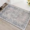 imageHVERSAILTEX Area Rug 5 x 7 Washable Soft Rugs for Bedroom Living Room Non Slip Non Shedding Printed Accent Indoor Floor Carpet Perfect for Vintage and MidCentury Inspired Homes Black MedallionBlack Medallion
