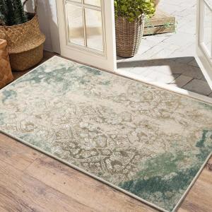 imageHVERSAILTEX Area Rug 5 x 7 Washable Soft Rugs for Bedroom Living Room Non Slip Non Shedding Printed Accent Indoor Floor Carpet Perfect for Vintage and MidCentury Inspired Homes Black MedallionChandra