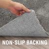 imageHVERSAILTEX Area Rugs for Living Room 5x7 Feet Fluffy Shag Large Fuzzy Plush Soft Throw Rug Modern Large Shaggy Floor Big Carpets for Bedroom Kids Home Decor Aesthetic Nursery BlackGrey