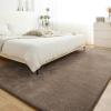 imageHVERSAILTEX Area Rugs for Living Room 5x7 Feet Fluffy Shag Large Fuzzy Plush Soft Throw Rug Modern Large Shaggy Floor Big Carpets for Bedroom Kids Home Decor Aesthetic Nursery BlackTaupe