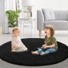 imageHVERSAILTEX Area Rugs for Living Room 5x7 Feet Fluffy Shag Large Fuzzy Plush Soft Throw Rug Modern Large Shaggy Floor Big Carpets for Bedroom Kids Home Decor Aesthetic Nursery BlackBlack