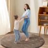imageHVERSAILTEX Area Rugs for Living Room 5x7 Feet Fluffy Shag Large Fuzzy Plush Soft Throw Rug Modern Large Shaggy Floor Big Carpets for Bedroom Kids Home Decor Aesthetic Nursery BlackTaupe