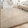 imageHVERSAILTEX Area Rugs for Living Room 5x7 Feet Fluffy Shag Large Fuzzy Plush Soft Throw Rug Modern Large Shaggy Floor Big Carpets for Bedroom Kids Home Decor Aesthetic Nursery BlackFrench Oak