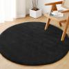 imageHVERSAILTEX Area Rugs for Living Room 5x7 Feet Fluffy Shag Large Fuzzy Plush Soft Throw Rug Modern Large Shaggy Floor Big Carpets for Bedroom Kids Home Decor Aesthetic Nursery BlackBlack
