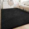 imageHVERSAILTEX Area Rugs for Living Room 5x7 Feet Fluffy Shag Large Fuzzy Plush Soft Throw Rug Modern Large Shaggy Floor Big Carpets for Bedroom Kids Home Decor Aesthetic Nursery BlackBlack