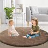 imageHVERSAILTEX Area Rugs for Living Room 5x7 Feet Fluffy Shag Large Fuzzy Plush Soft Throw Rug Modern Large Shaggy Floor Big Carpets for Bedroom Kids Home Decor Aesthetic Nursery BlackTaupe