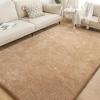 imageHVERSAILTEX Area Rugs for Living Room 5x7 Feet Fluffy Shag Large Fuzzy Plush Soft Throw Rug Modern Large Shaggy Floor Big Carpets for Bedroom Kids Home Decor Aesthetic Nursery BlackWarm Sand