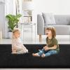 imageHVERSAILTEX Area Rugs for Living Room 5x7 Feet Fluffy Shag Large Fuzzy Plush Soft Throw Rug Modern Large Shaggy Floor Big Carpets for Bedroom Kids Home Decor Aesthetic Nursery BlackBlack
