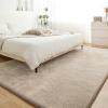 imageHVERSAILTEX Area Rugs for Living Room 5x7 Feet Fluffy Shag Large Fuzzy Plush Soft Throw Rug Modern Large Shaggy Floor Big Carpets for Bedroom Kids Home Decor Aesthetic Nursery BlackFrench Oak