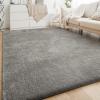 imageHVERSAILTEX Area Rugs for Living Room 5x7 Feet Fluffy Shag Large Fuzzy Plush Soft Throw Rug Modern Large Shaggy Floor Big Carpets for Bedroom Kids Home Decor Aesthetic Nursery BlackGrey