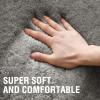 imageHVERSAILTEX Area Rugs for Living Room 5x7 Feet Fluffy Shag Large Fuzzy Plush Soft Throw Rug Modern Large Shaggy Floor Big Carpets for Bedroom Kids Home Decor Aesthetic Nursery BlackGrey