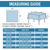 imageHVERSAILTEX Linen Textured Table Cloths Round 60 Inch Premium Solid Tablecloth SpillProof Waterproof Table Cover for Dining Buffet Feature Extra Soft and Thick Fabric Wrinkle Free IvoryTeal